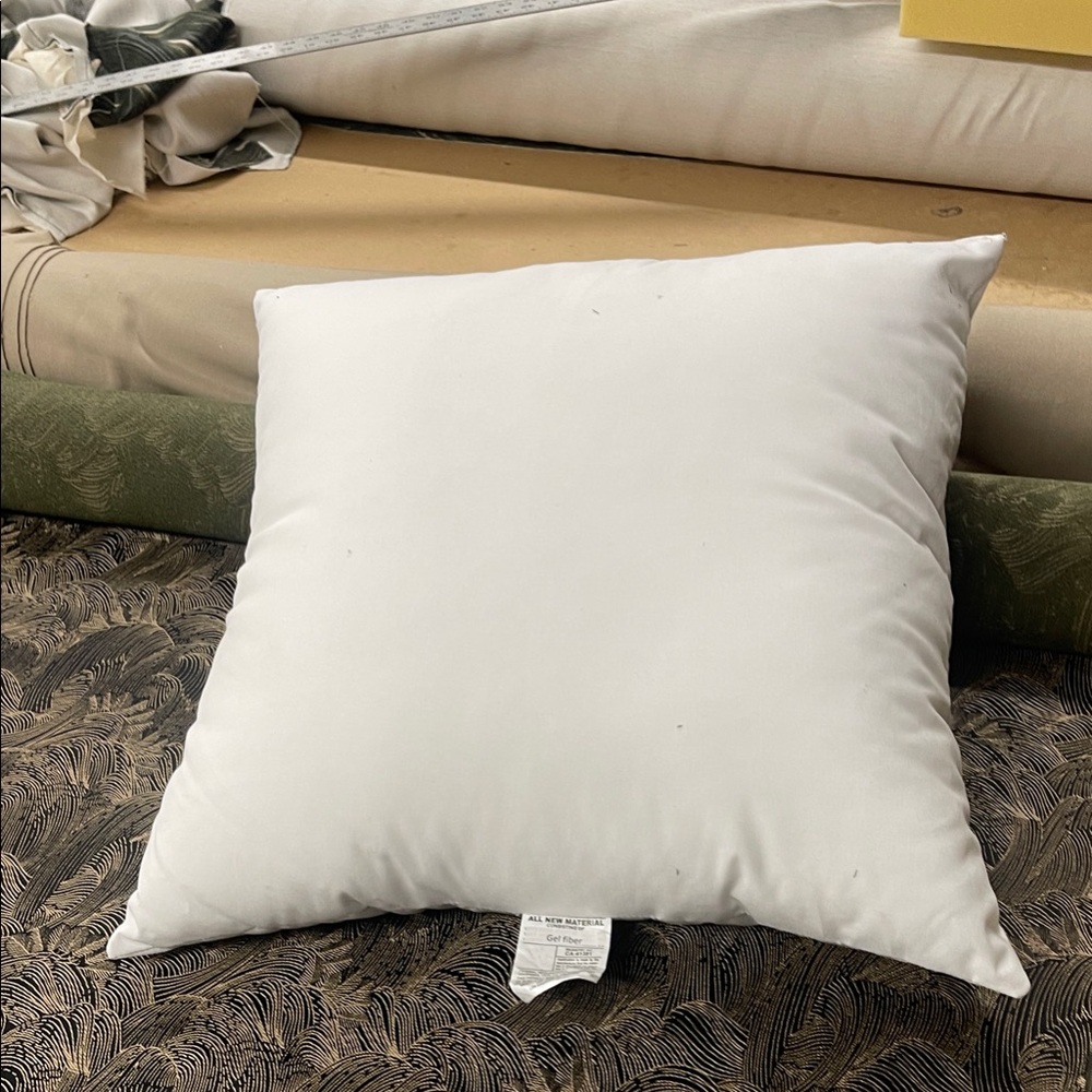Elegant White Throw Pillow